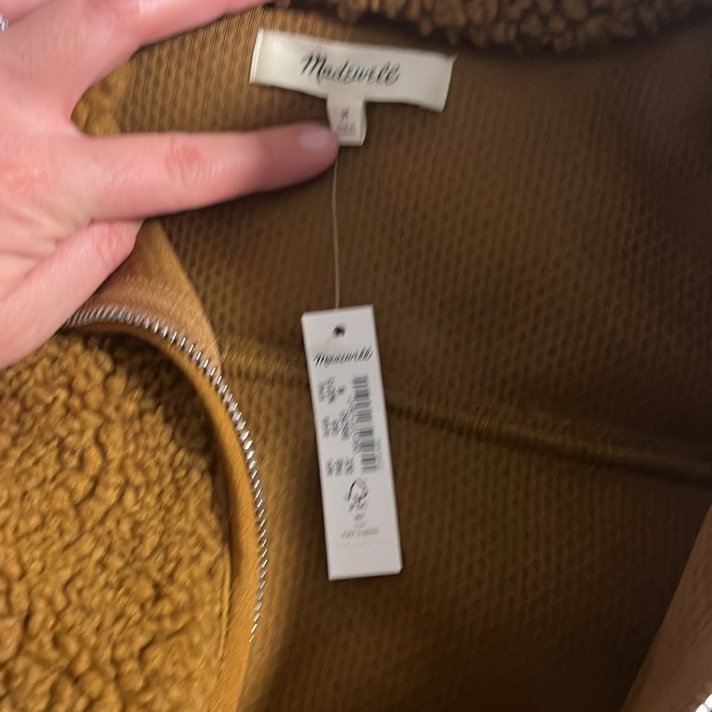 Madewell Sherpa Half-Zip Pullover - Picture 3 of 3